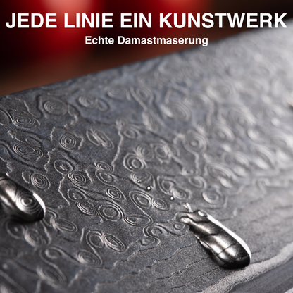 Set-Damastmesser aus Santokumesser und Kochmesser
