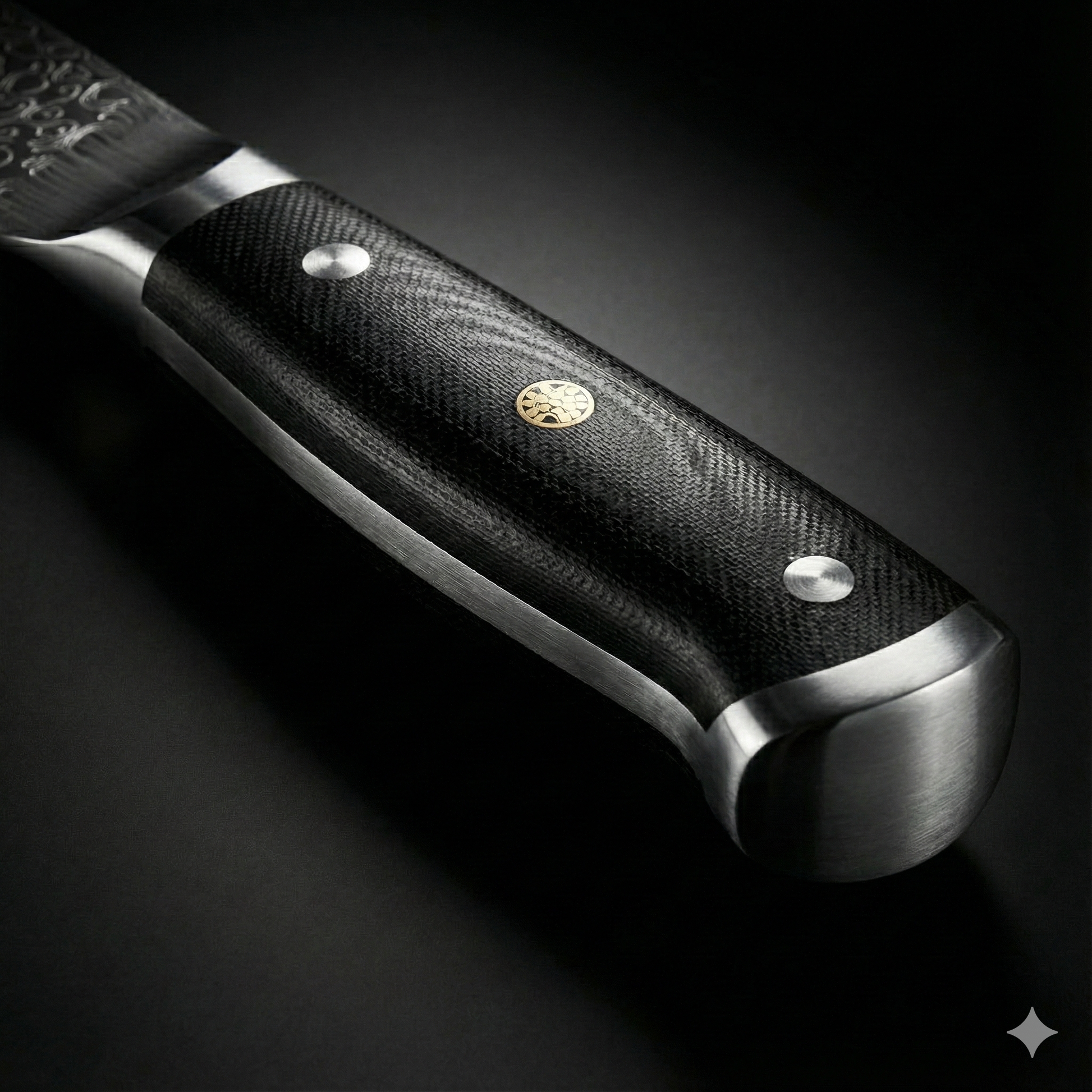 Premium Damast Santokumesser - Okuro