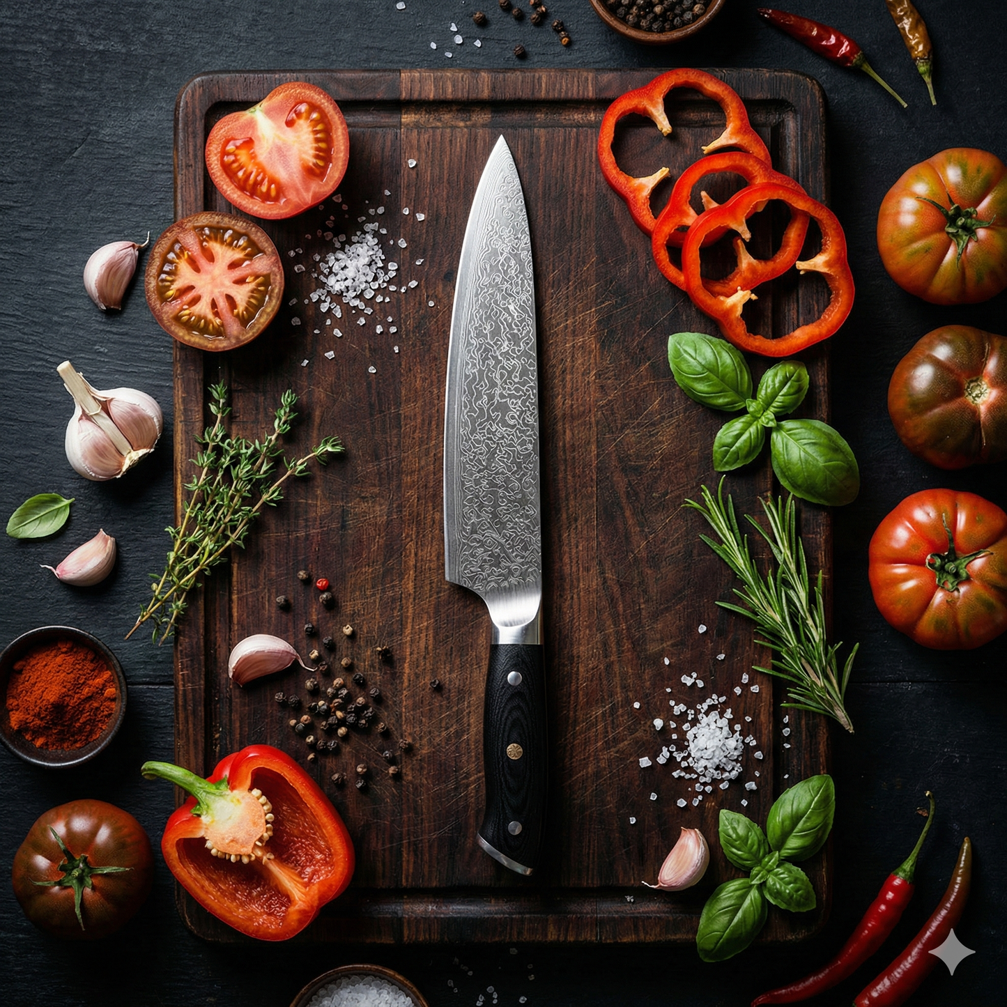 Premium Damast Gyuto Kochmesser - Okuro