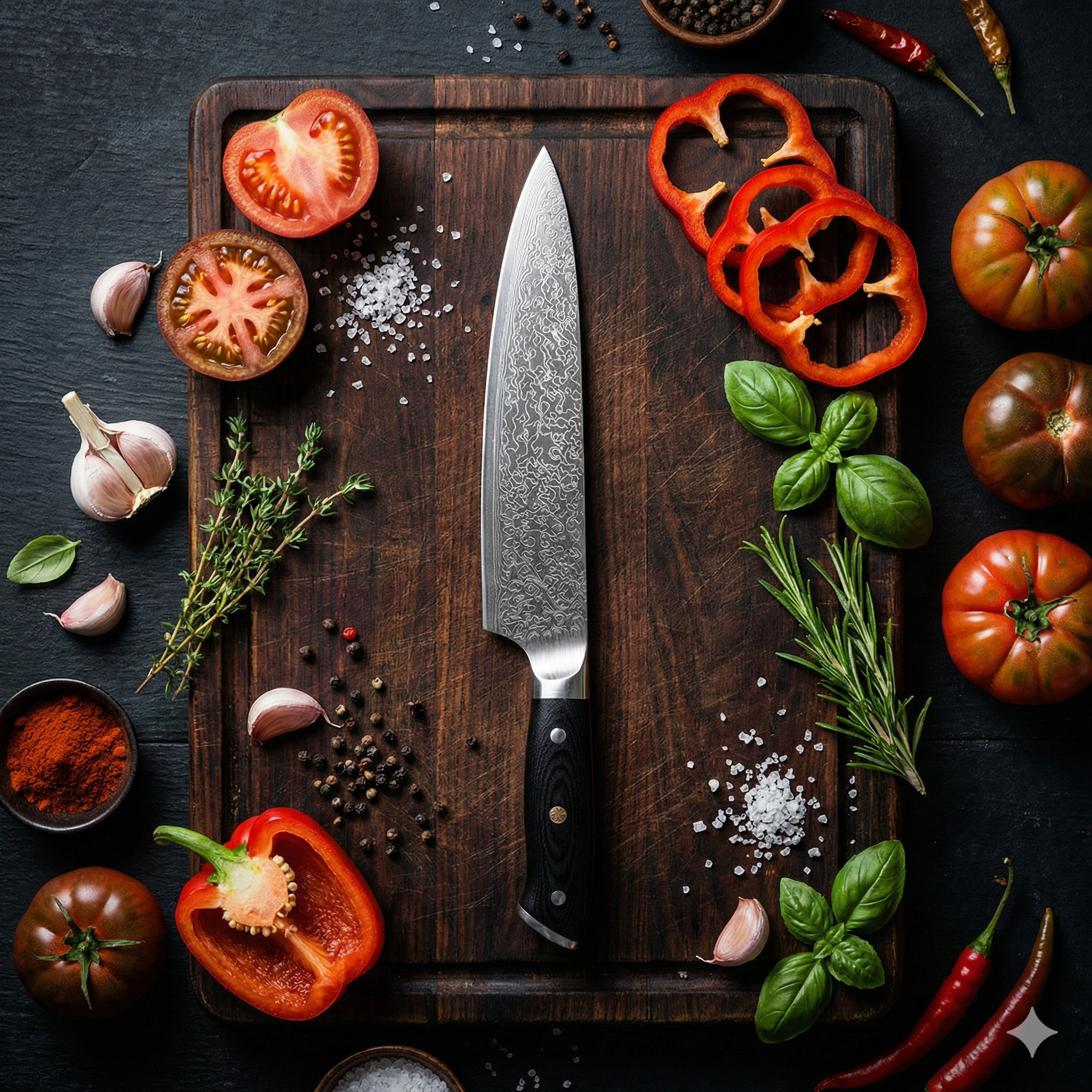 Premium Damast Gyuto Kochmesser - Okuro
