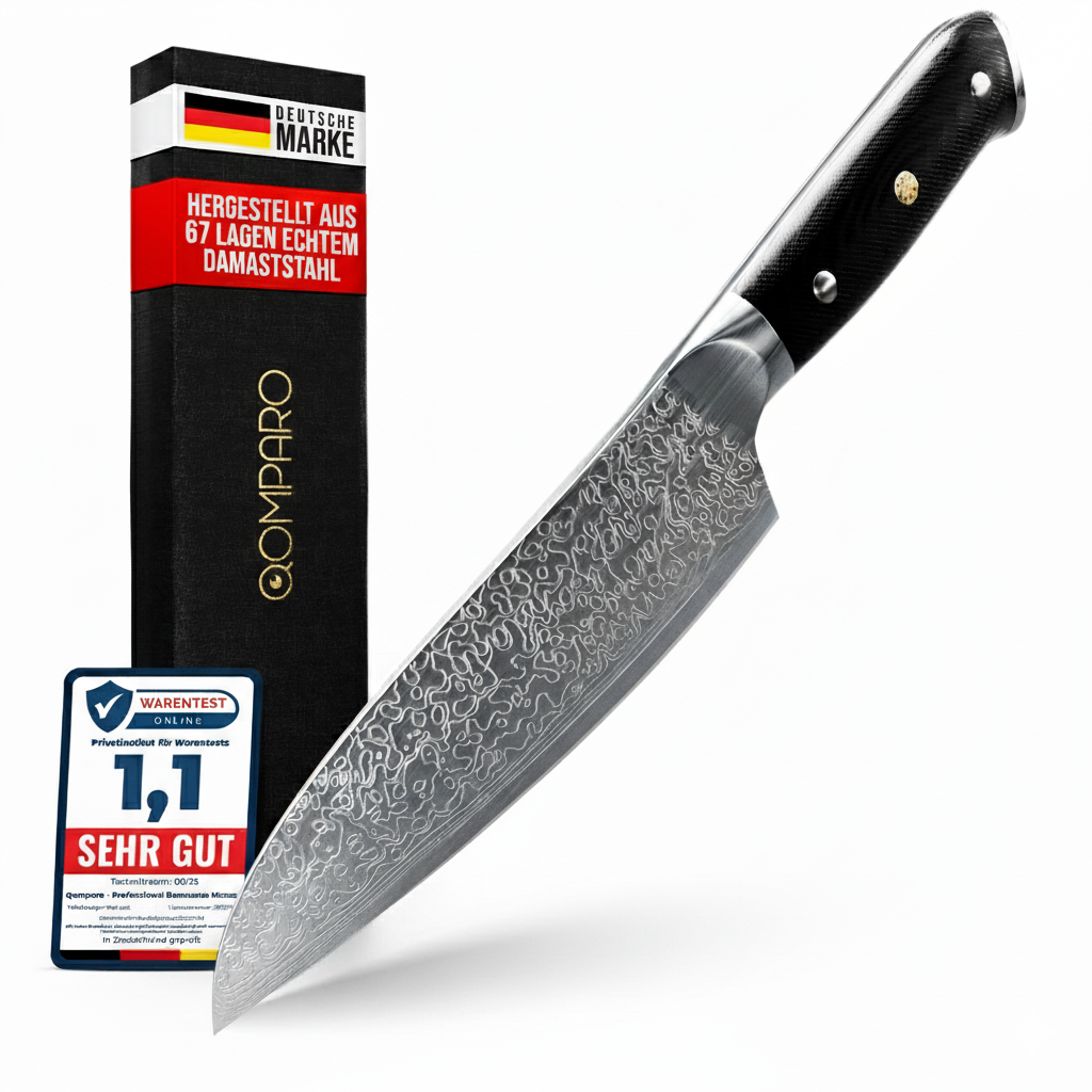 Premium Santoku Damastmesser von Okuro
