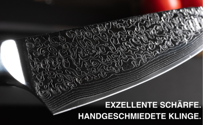 Set-Damastmesser aus Santokumesser und Kochmesser